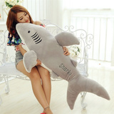 毛绒玩具大白鲨鲨鱼靠枕大号公仔男朋友睡觉抱枕枕头女生生日礼物