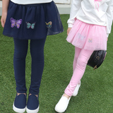8-9岁女童打底裤带裙子假两件套儿童装小女孩裙裤公主春秋款韩版