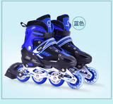 灵灵狸儿童3-10岁轮滑鞋成人男女闪光直排轮溜冰鞋可调节旱冰鞋