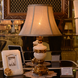 欧式复古玉石台灯led 简约创意美式客厅台灯 卧室台灯具 正品包邮
