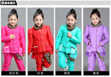2015童装女童冬装中大童韩版运动套装儿童卫衣三件套加厚加绒