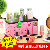 韩国创意办公桌面其他梳化妆品置杂物大小号无纺布收纳整理盒筐子