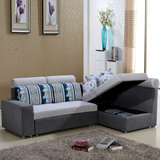 储物沙发床可折叠客厅现代家具组合实木布艺多功能沙发床可拆洗