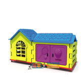 新品 户外玩具收纳柜儿童早教幼儿园塑料游戏屋双层储物柜收纳架