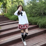 2015新款秋冬季女中学生韩版英伦学院风校服班服套装少女制服