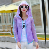 韩国代购女夏季防晒衣长袖短款休闲超薄防紫外线沙滩服空调衫外套