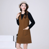 2016秋季女装新款韩版单件矮个子小个子通勤中年O型年轻连衣裙