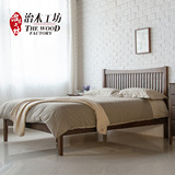 橡木床双人床1.5米床 1.8米 简约现代纯实木双人床环保储物高箱床