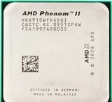 AMD 羿龙II X4 910 CPU 全新散片 四核 支持 AM3 2.6G