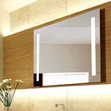 卫生间镜子壁挂 欧式卫浴镜方形防雾带灯LED玻璃洗手间镜子浴室镜