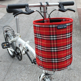 DAHON自行车筐 大行p8折叠车车篮帆布篮 车篓车前筐 多功能手提袋