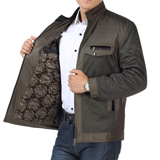 2015秋冬新品中年男士夹克加绒加厚款外套中老年男保暖夹克爸爸装