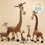 马达加斯加仿真长颈鹿玩偶安抚毛绒玩具公仔娃娃超大创意生日礼物