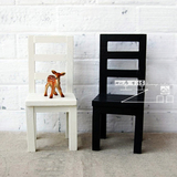 特价 zakka木质简约迷你椅子小家具BJD娃娃凳子摆件 摄影背景道具