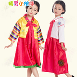 儿童韩服 女童朝鲜族服装舞蹈服少数民族演出表演服装摄影服饰