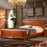 实木床1.2米 成人单人床 儿童床 小床 1.5/1.8米橡木床 简约现代