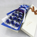 蓝色妖姬蓝玫瑰花礼盒生日礼物送女友男友花束南京鲜花速递全国
