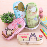 可爱儿童创意小学生笔袋pu大白文具盒包邮笔袋男女简约大容量韩国