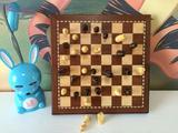 包邮 实木中号 折叠木质磁性国际象棋 内嵌式