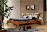 新中式家具 现代简约田园床 实木床橡木单人床双人床 2米床婚床