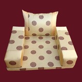 红木沙发坐垫带靠背中式加厚定做  布艺套实木坐垫防滑家具椅靠垫