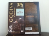 代购比利时进口歌帝梵Godiva高迪瓦50%海盐黑巧克力排块100g现货