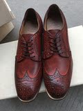 英国皇家品牌外贸休闲细带男士低帮鞋 英伦风格 布洛克雕花设计