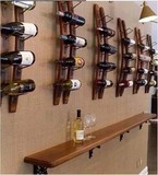 美式实木质墙上壁挂式红酒葡萄酒酒架酒挂杯架创意置物架酒柜