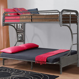 子母床上下铺双层铁架床儿童家居卧室床 成人双人沙发床小户型