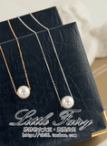 925纯银单颗珍珠项链短款 女 韩国饰品 锁骨链 珍珠项链锁骨链子