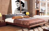 简约现代中式风 水曲柳实木正品开普敦家具KA028双人床高箱床1.8m