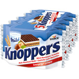澳洲德国荷兰knoppers牛奶榛子巧克力华夫威化五层饼干10包装250g