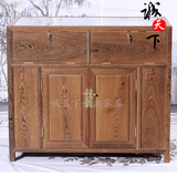 实木家具中式古典实木货柜精品展示柜鸡翅木玻璃柜展台带锁珠宝柜