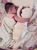 正新睡觉安抚小兔子大人宝宝睡觉抱枕毛绒玩具陪睡兔公仔娃娃