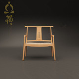 新中式官帽椅实木禅椅中式明式圈椅明清实木休闲椅太师椅实木茶椅