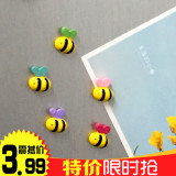 可爱冰箱贴 树脂强力磁铁吸铁石 韩国立体创意磁贴 动物小蜜蜂