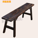 长条凳 炭烧木八仙桌条凳 防腐实木长凳  纯木条凳 餐馆长条凳子