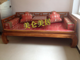 织锦缎罗汉床五件套单双人床沙发垫红木古典家具坐垫棕垫海绵垫