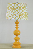 现代中式黄色树脂台灯美式创意桌灯卧室床头客厅样板房酒店软装灯