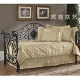 欧式铁艺沙发床 复古宫廷风格沙发床 抽拉式伸缩沙发床