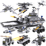 兼容乐高积木拼装人仔军事模型10岁儿童益智启蒙玩具组装飞机战车