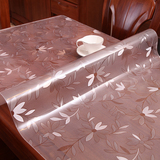 PVC软质玻璃透明方桌布塑料磨砂水晶板餐桌垫茶几垫防水隔热垫