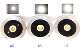 进口五档记忆LED强光手电筒CREEC8C10C11Q5T6L2灯珠灯芯灯泡灯座