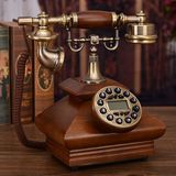 新款高档实木仿古电话机欧式电话机中式电话时尚创意美式复古座机