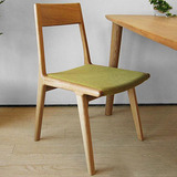 白橡木餐椅 现代简约 日式 北欧田园实木餐桌椅组合 原木家具定制
