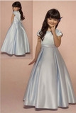 少女中大童长款优雅气质晚礼服儿童蓝色主持人小提琴钢琴表演出服