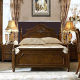 欧式实木床美式复古古典家具安全奢华儿童床卧室单人床1.2米男孩