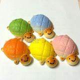 仿真食物玩具模型可捏7cm小号PU乌龟面包挂件儿童过家家玩具