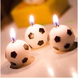儿童生日蛋糕蜡烛 足球蜡烛 创意 卡通 派对 烛光 世界 杯