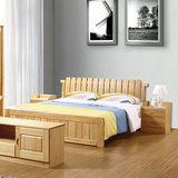 新西兰松木床1.5米1.8双人床全实木成人床高箱储物单人床特价908